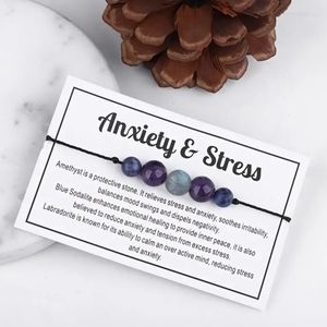 COPY - Anxiety Stress Crystal Bead Adjustable Bracelet